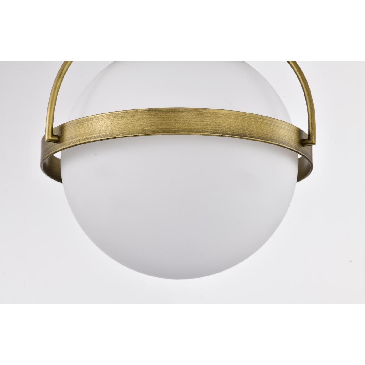 Lakeshore 13 in. Flush Mount Light Natural Brass Finish - Bees Lighting