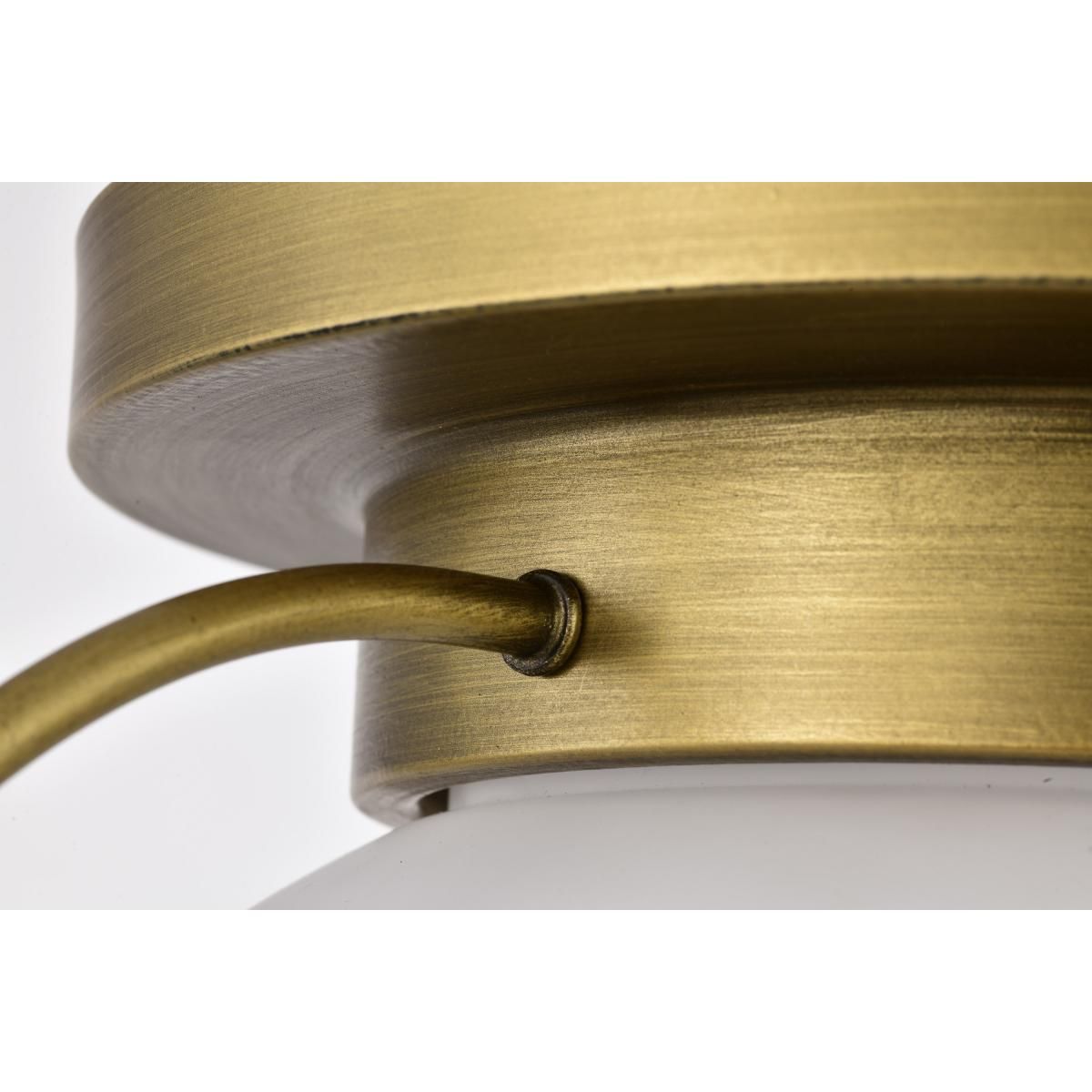 Lakeshore 18 in. Flush Mount Light Natural Brass Finish - Bees Lighting