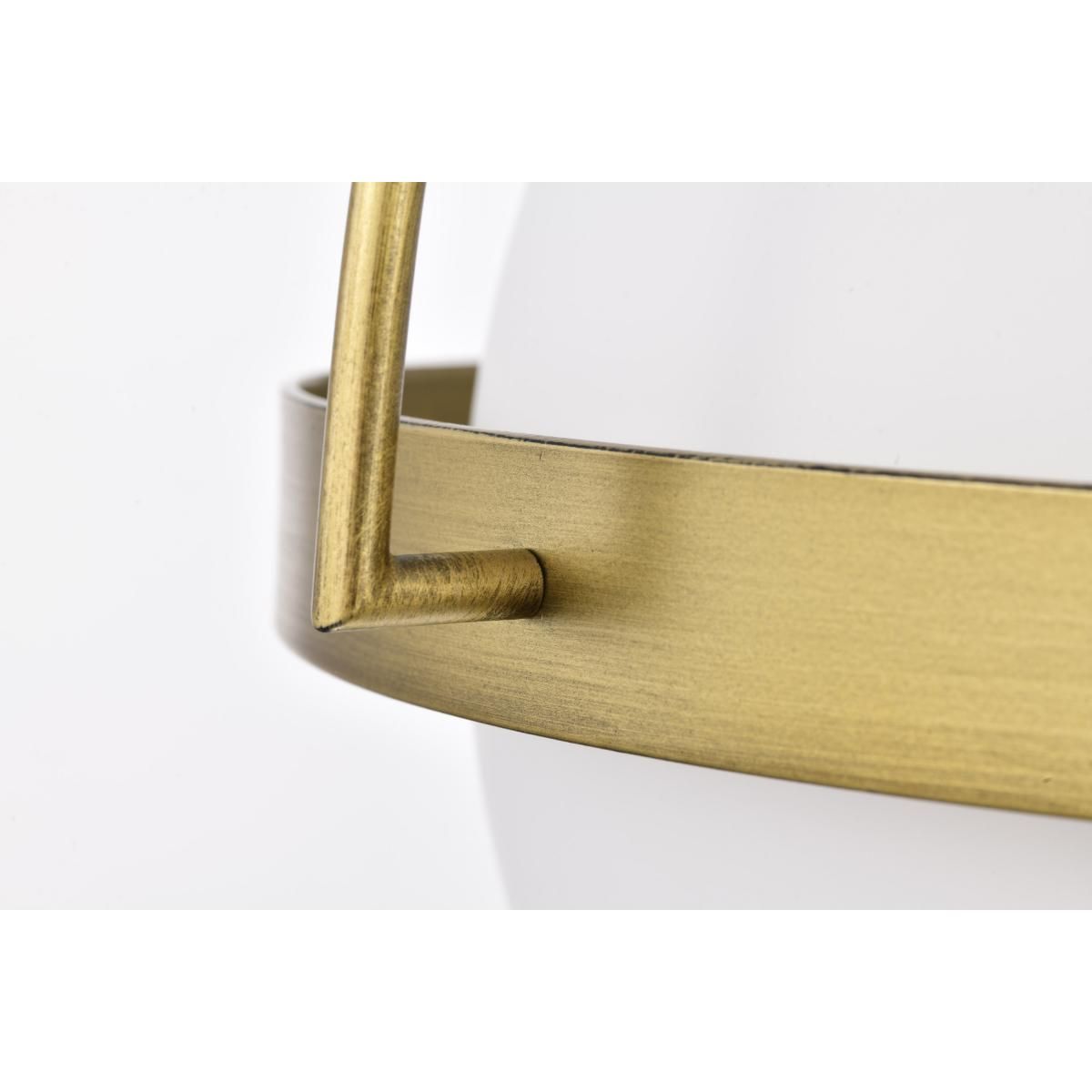 Lakeshore 18 in. Flush Mount Light Natural Brass Finish - Bees Lighting
