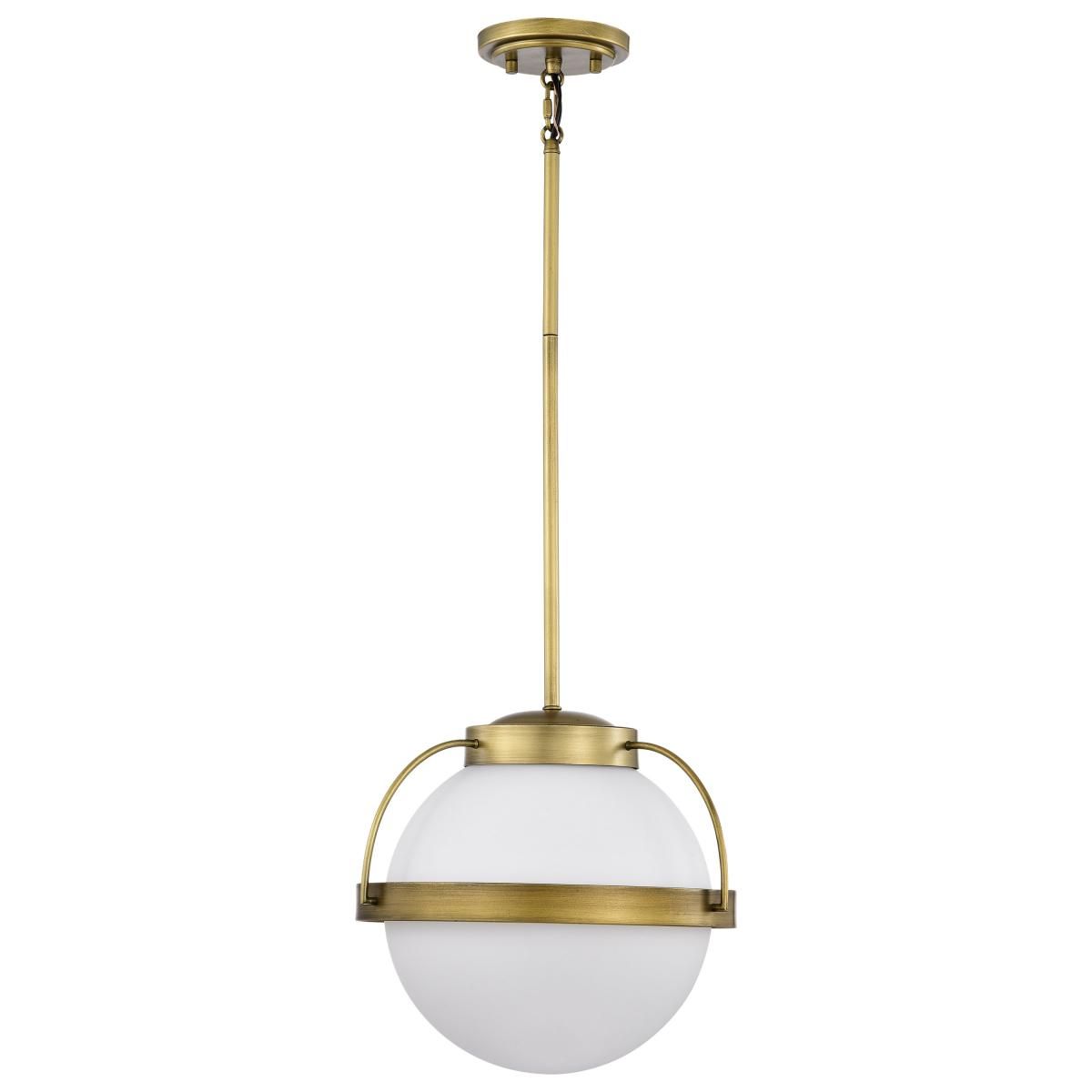 Lakeshore 13 in. Pendant Light Natural Brass Finish - Bees Lighting