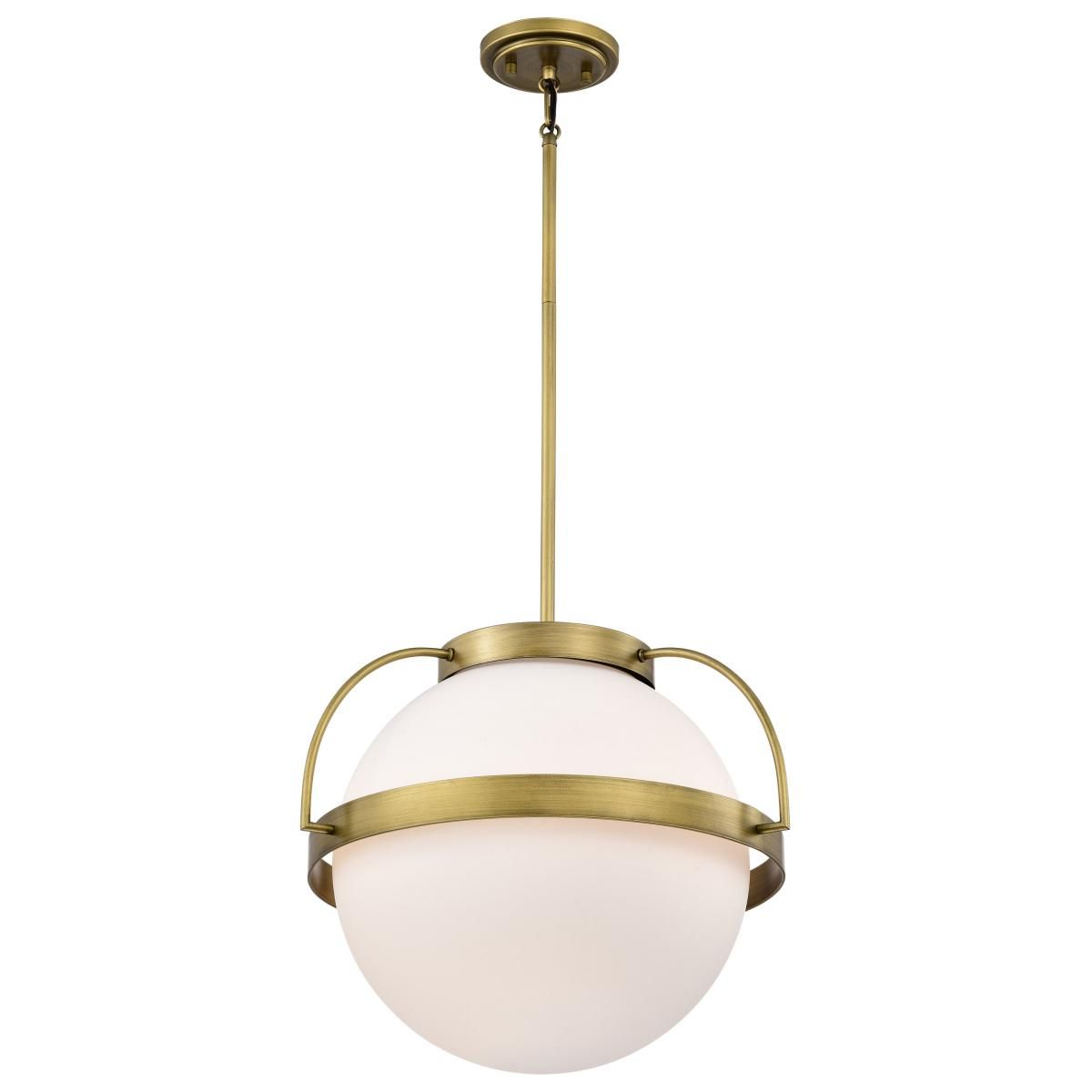 Lakeshore 18 in. Pendant Light Natural Brass Finish - Bees Lighting