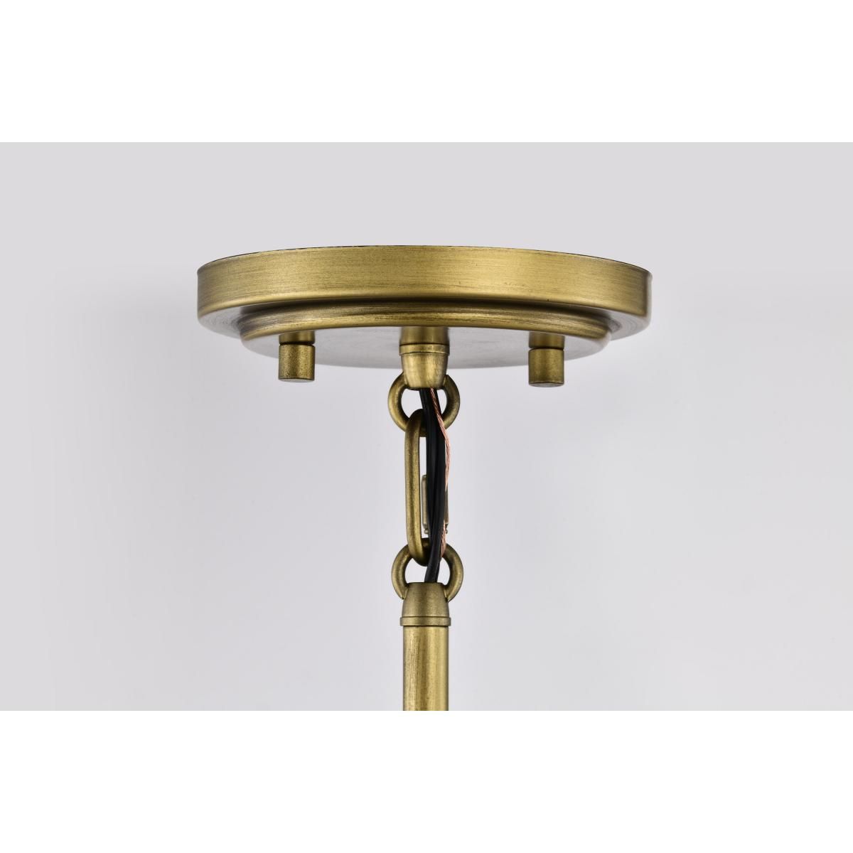 Lakeshore 18 in. Pendant Light Natural Brass Finish - Bees Lighting