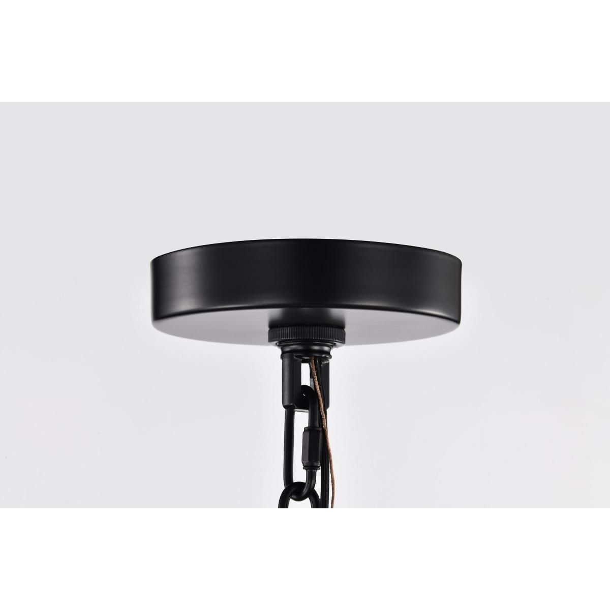 Boliver 14 in. 3 lights Pendant Light Matte Black Finish - Bees Lighting