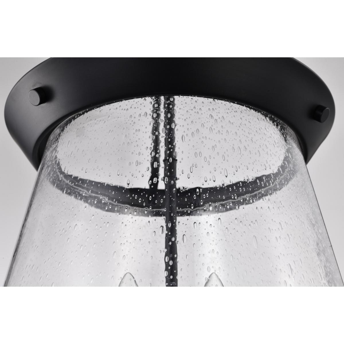 Boliver 14 in. 3 lights Pendant Light Matte Black Finish - Bees Lighting
