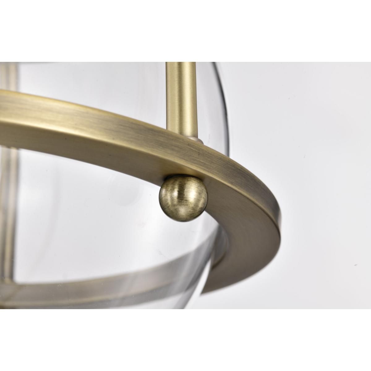 Amado 10 in. Pendant Light Vintage Brass Finish - Bees Lighting