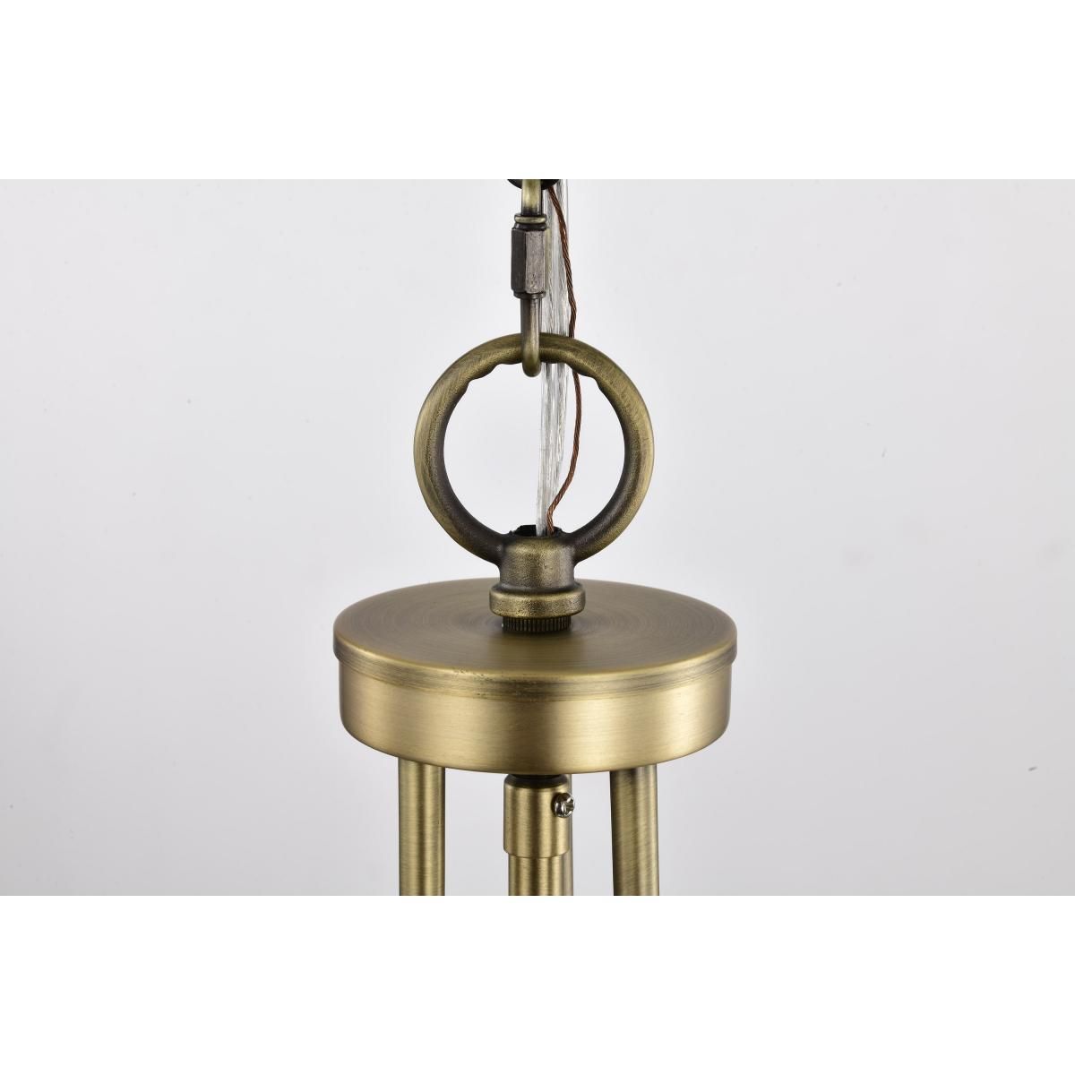 Amado 14 in. 3 lights Pendant Light Vintage Brass Finish - Bees Lighting