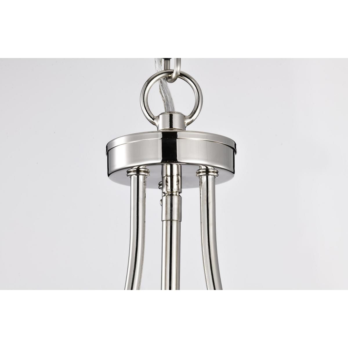 Amado 14 in. 3 lights Pendant Light Polished Nickel Finish - Bees Lighting