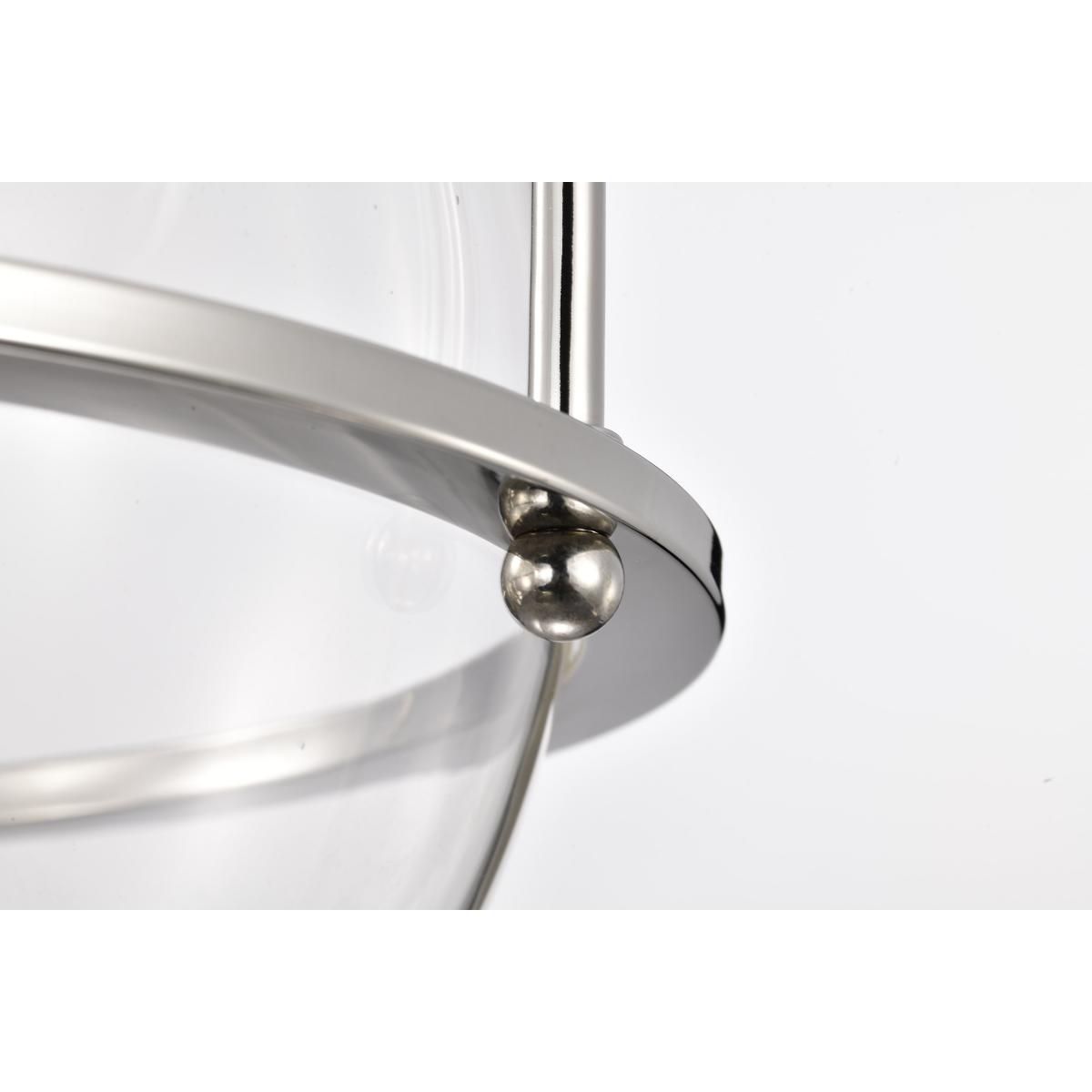Amado 14 in. 3 lights Pendant Light Polished Nickel Finish - Bees Lighting