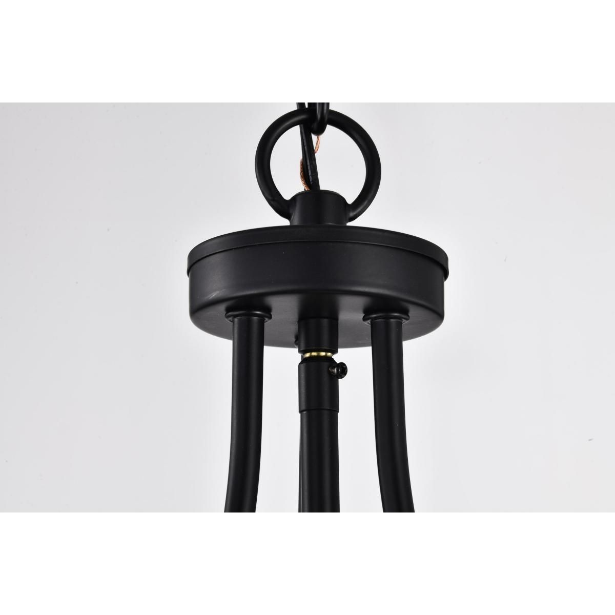 Amado 14 in. 3 lights Pendant Light Matte Black Finish - Bees Lighting