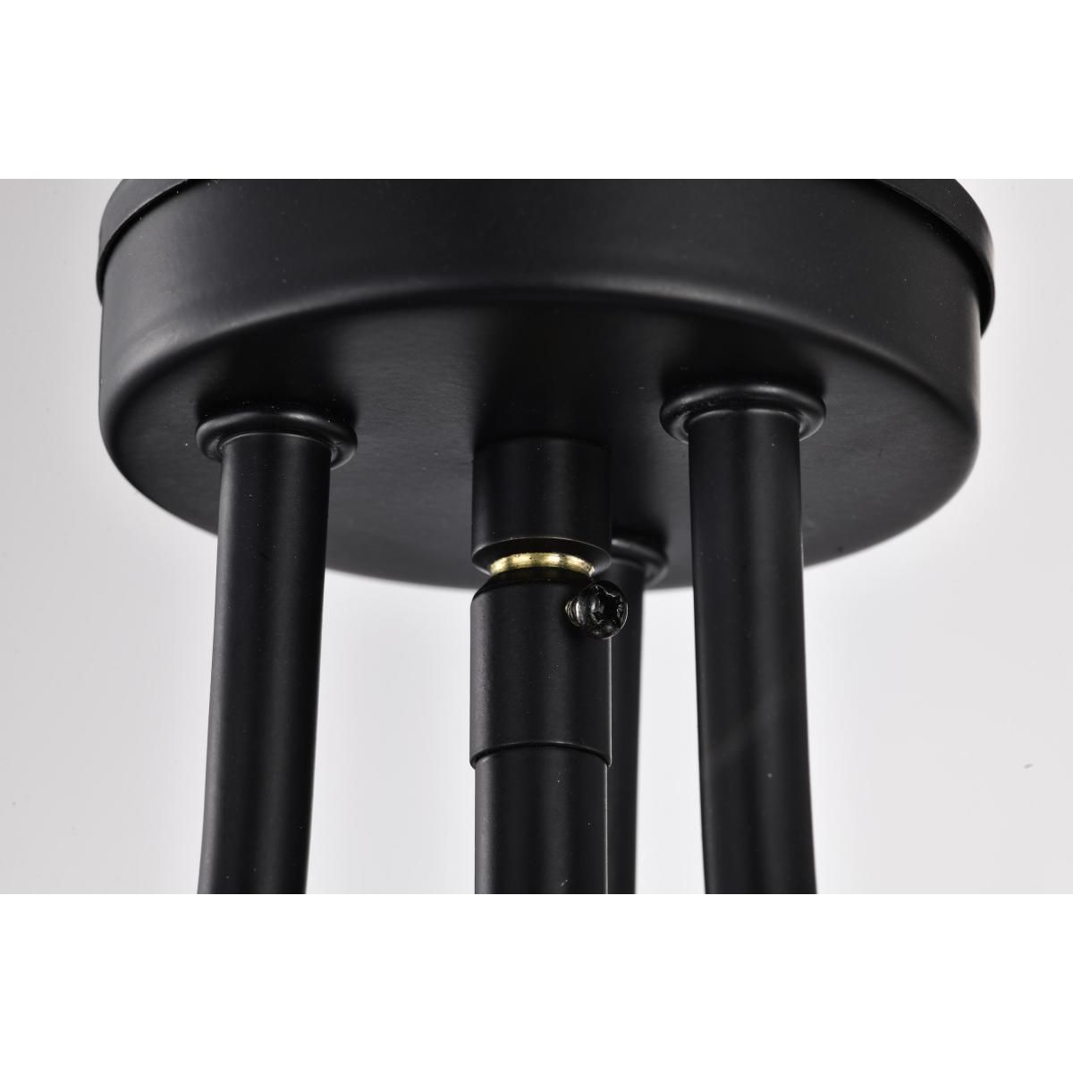 Amado 14 in. 3 lights Pendant Light Matte Black Finish - Bees Lighting