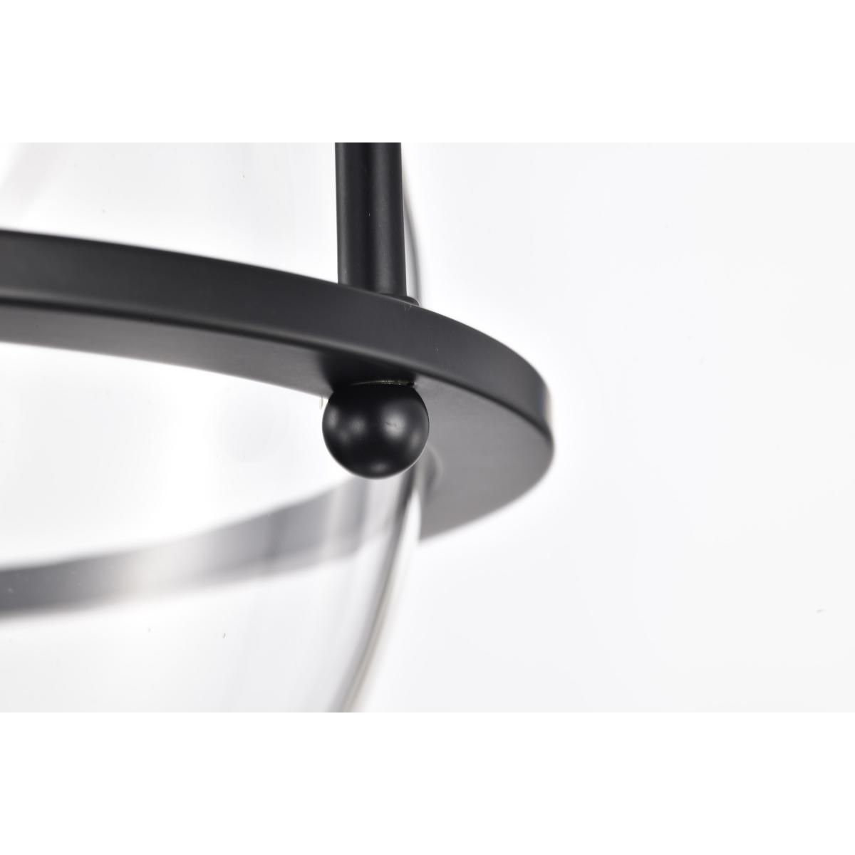 Amado 14 in. 3 lights Semi-flush Mount Light Matte Black Finish - Bees Lighting