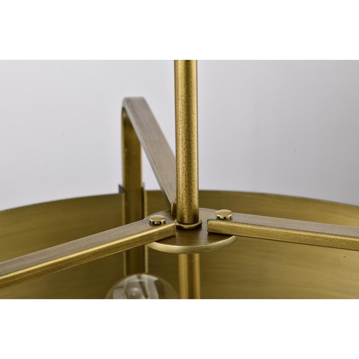 Altos 22 in. 5 lights Pendant Light Matte Black and Natural Brass Finish - Bees Lighting