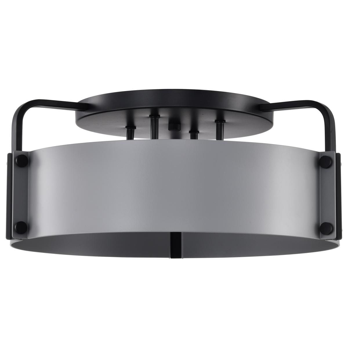 Altos 18 in. 4 lights Semi-flush Mount Light Matte Gray and Matte Black Finish - Bees Lighting