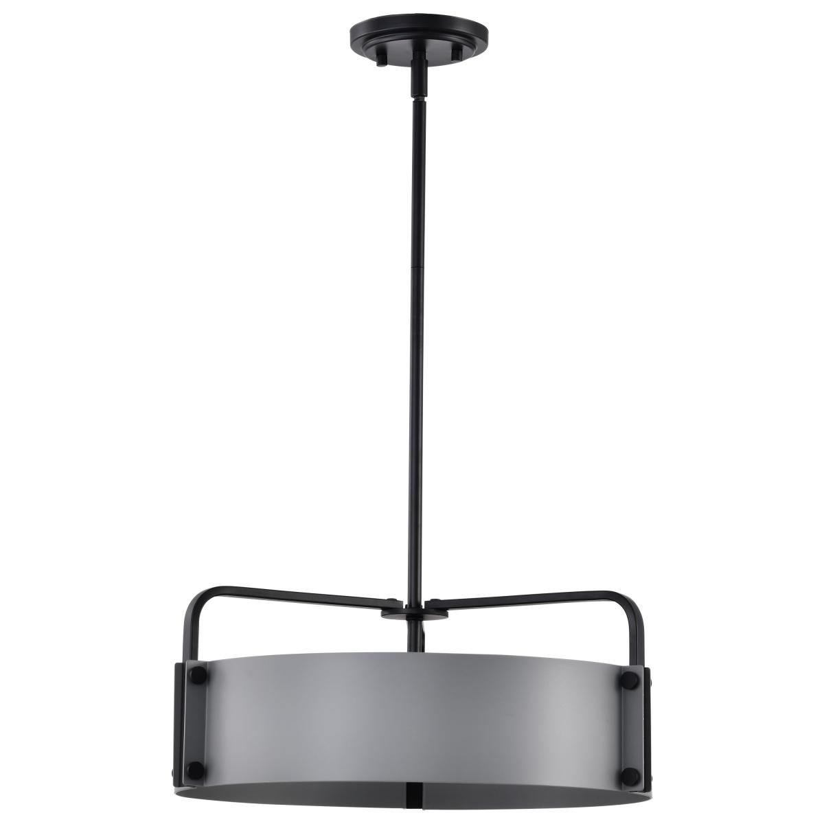 Altos 18 in. 4 lights Pendant Light Matte Gray and Matte Black Finish - Bees Lighting
