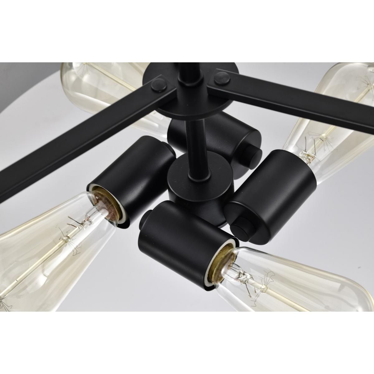 Altos 18 in. 4 lights Pendant Light Matte Gray and Matte Black Finish - Bees Lighting
