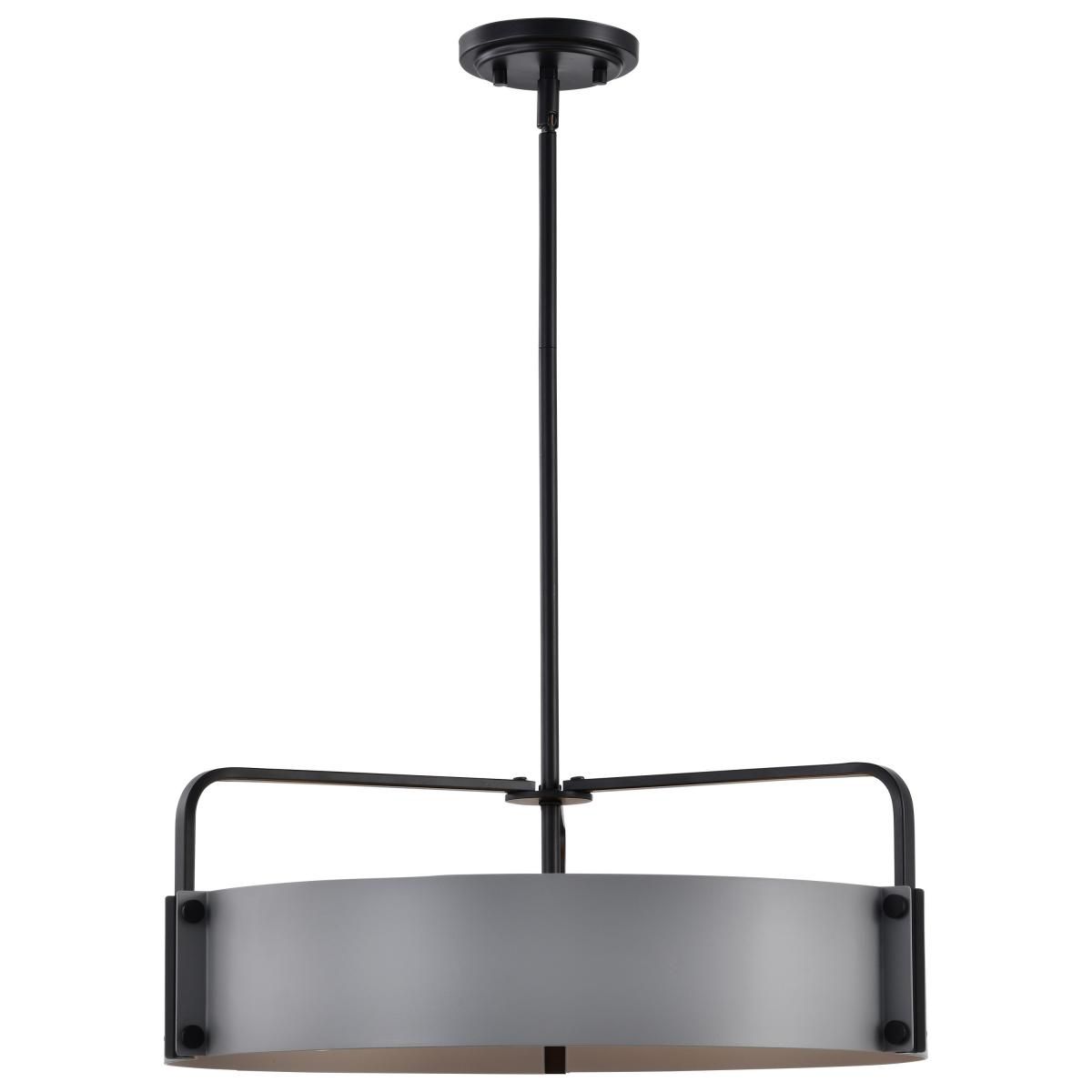 Altos 22 in. 5 lights Pendant Light Matte Gray and Matte Black Finish - Bees Lighting