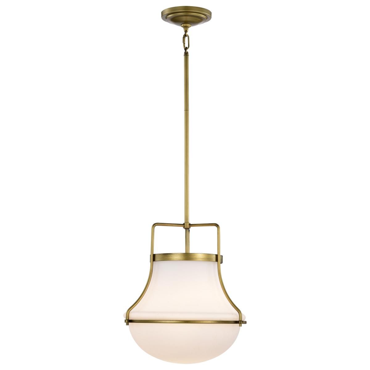 Valdora 14 in. Pendant Light Natural Brass Finish - Bees Lighting