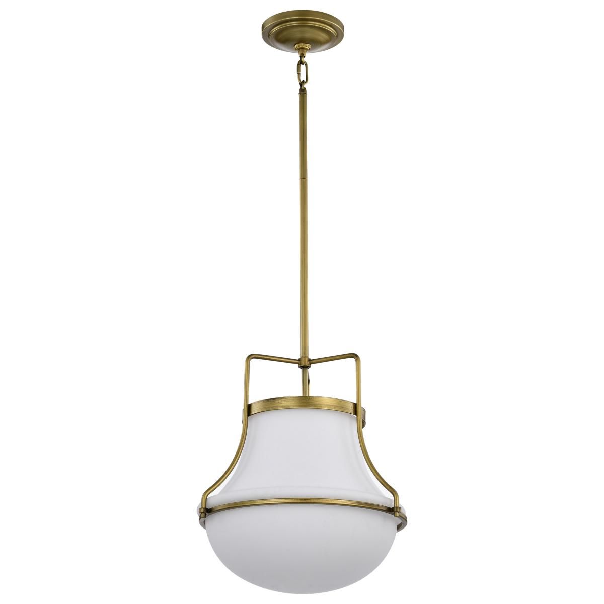Valdora 14 in. Pendant Light Natural Brass Finish - Bees Lighting