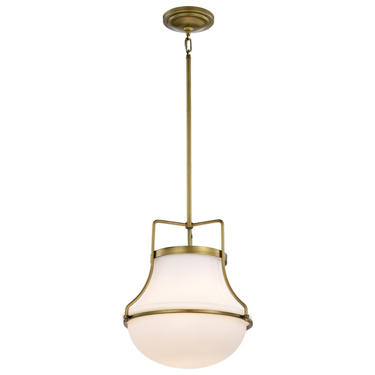 Valdora 14 in. Pendant Light Natural Brass Finish - Bees Lighting