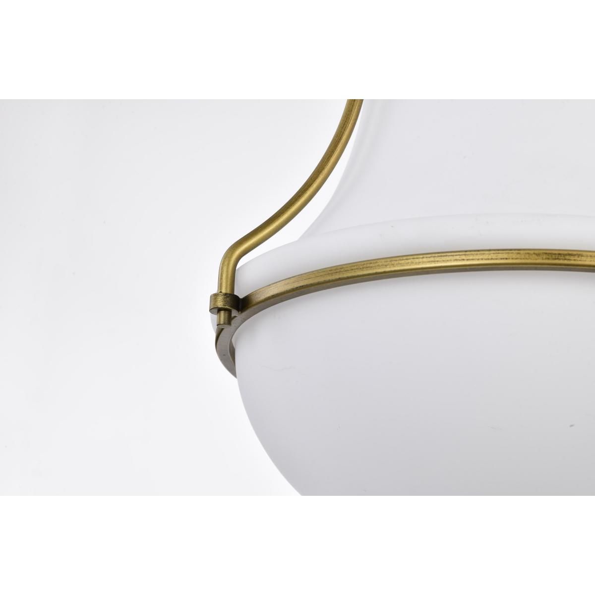 Valdora 14 in. Pendant Light Natural Brass Finish - Bees Lighting