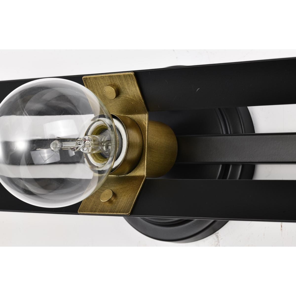 Marsden 22 in. 3 lights Bathroom Vanity Light Matte Black and Natural Brass Finish - Bees Lighting