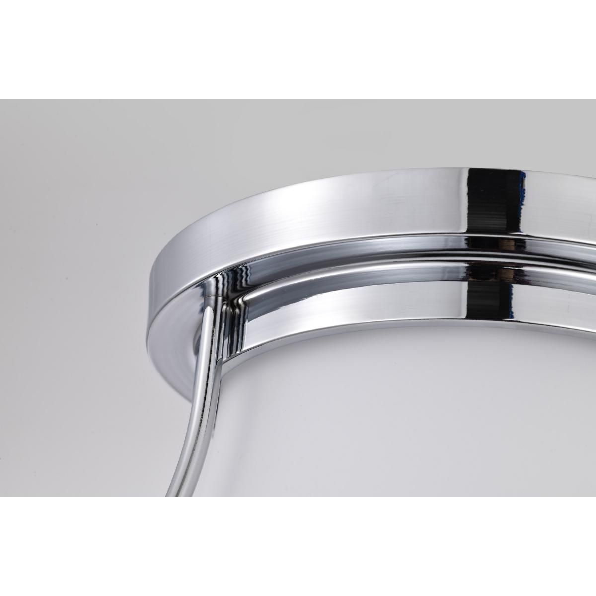 Valdora 14 in. Flush Mount Light Polished Nickel Finish - Bees Lighting