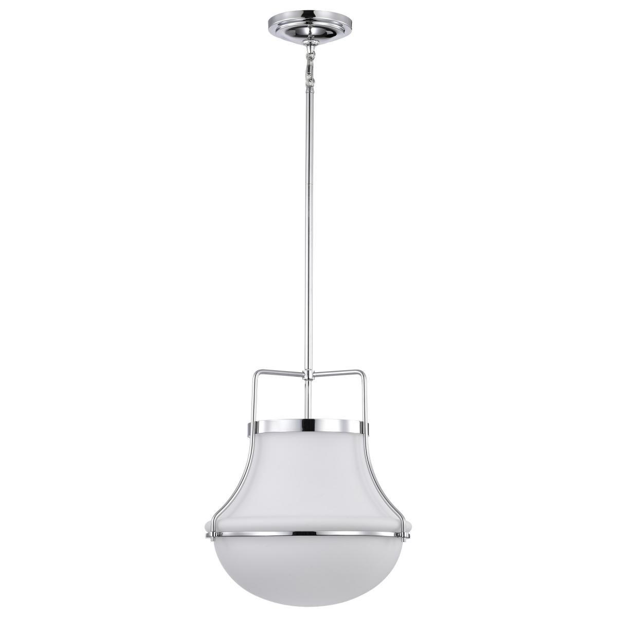 Valdora 14 in. Pendant Light Polished Nickel Finish - Bees Lighting