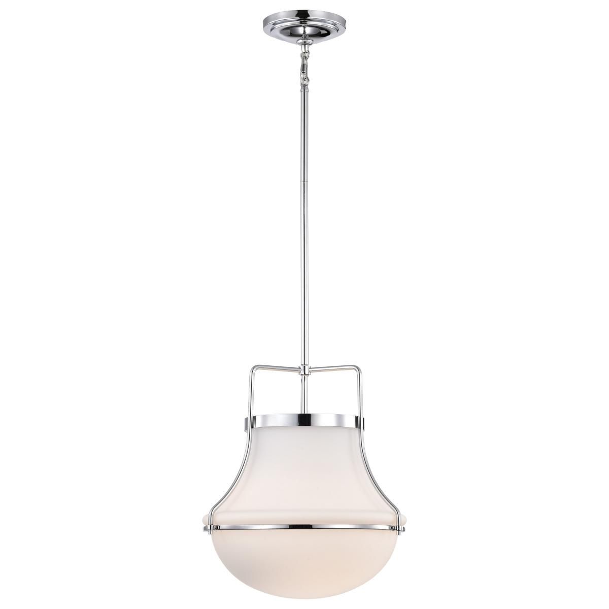 Valdora 14 in. Pendant Light Polished Nickel Finish - Bees Lighting