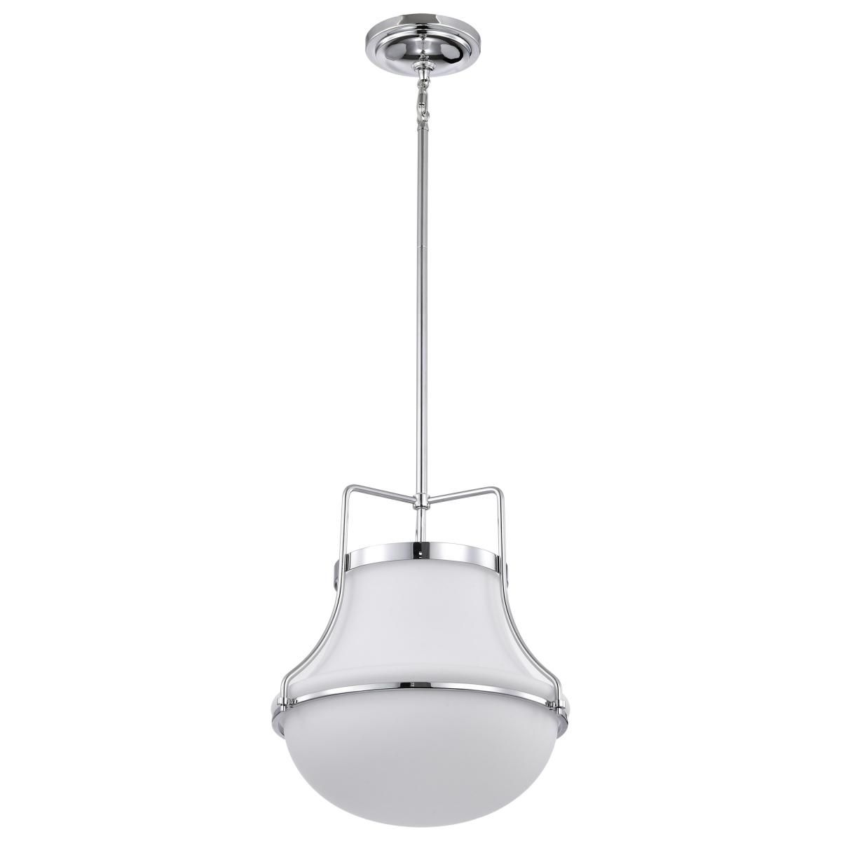 Valdora 14 in. Pendant Light Polished Nickel Finish - Bees Lighting
