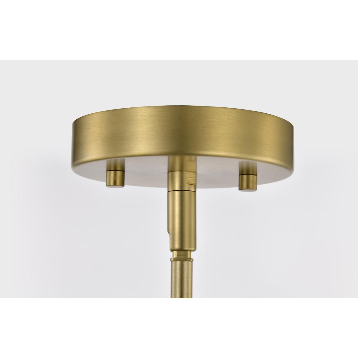 Everton 14 in. 2 lights Pendant Light Matte Gray and Vintage Brass Finish - Bees Lighting
