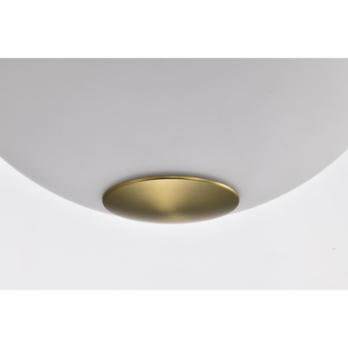 Everton 14 in. 2 lights Pendant Light Matte Gray and Vintage Brass Finish - Bees Lighting