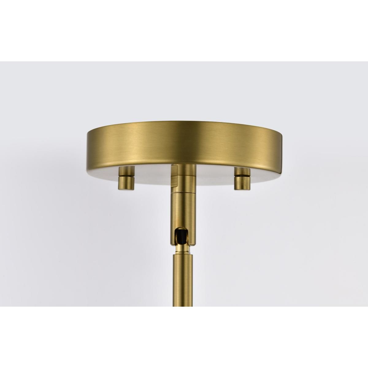 Everton 14 in. 2 lights Pendant Light Matte Black and Vintage Brass Finish - Bees Lighting