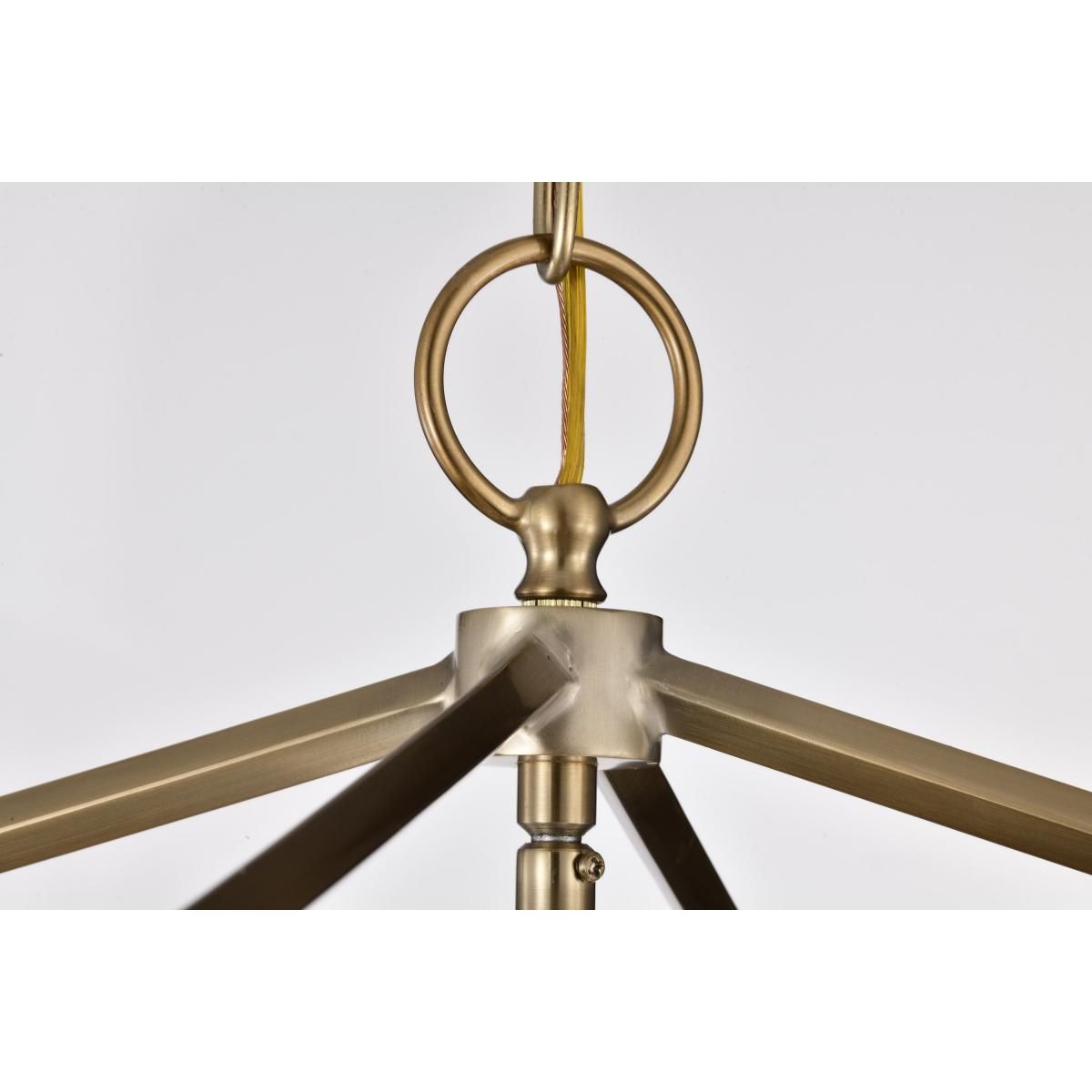 Emma 17 in. 4 lights Pendant Light Brass Finish - Bees Lighting