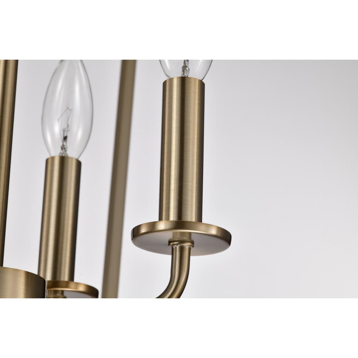Emma 17 in. 4 lights Pendant Light Brass Finish - Bees Lighting