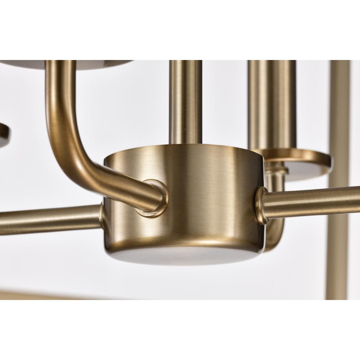 Emma 17 in. 4 lights Pendant Light Brass Finish - Bees Lighting