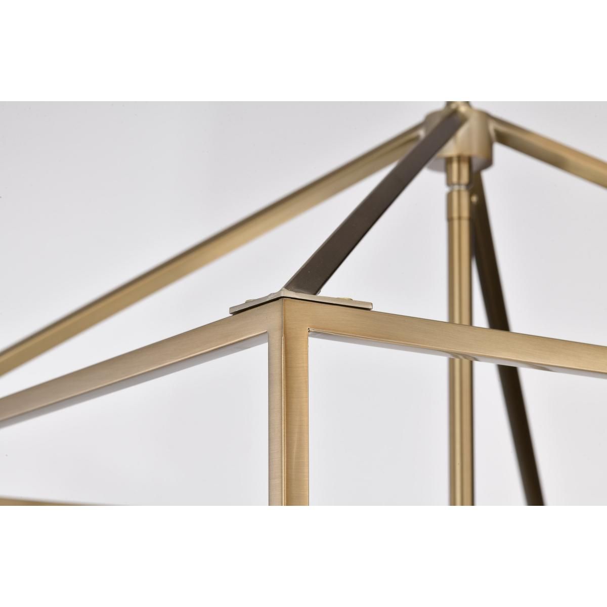 Emma 20 in. 4 lights Pendant Light Brass Finish - Bees Lighting