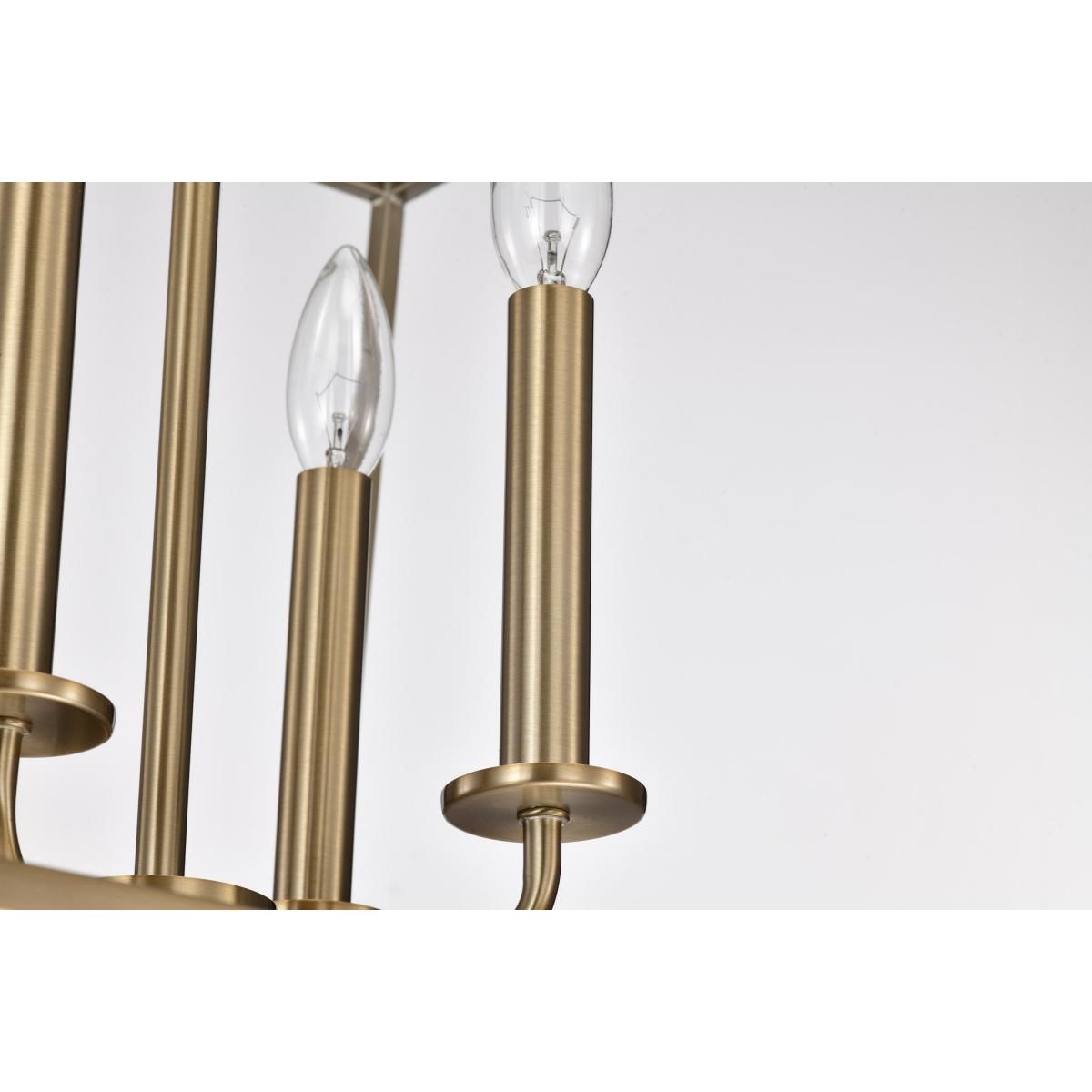 Emma 20 in. 4 lights Pendant Light Brass Finish - Bees Lighting
