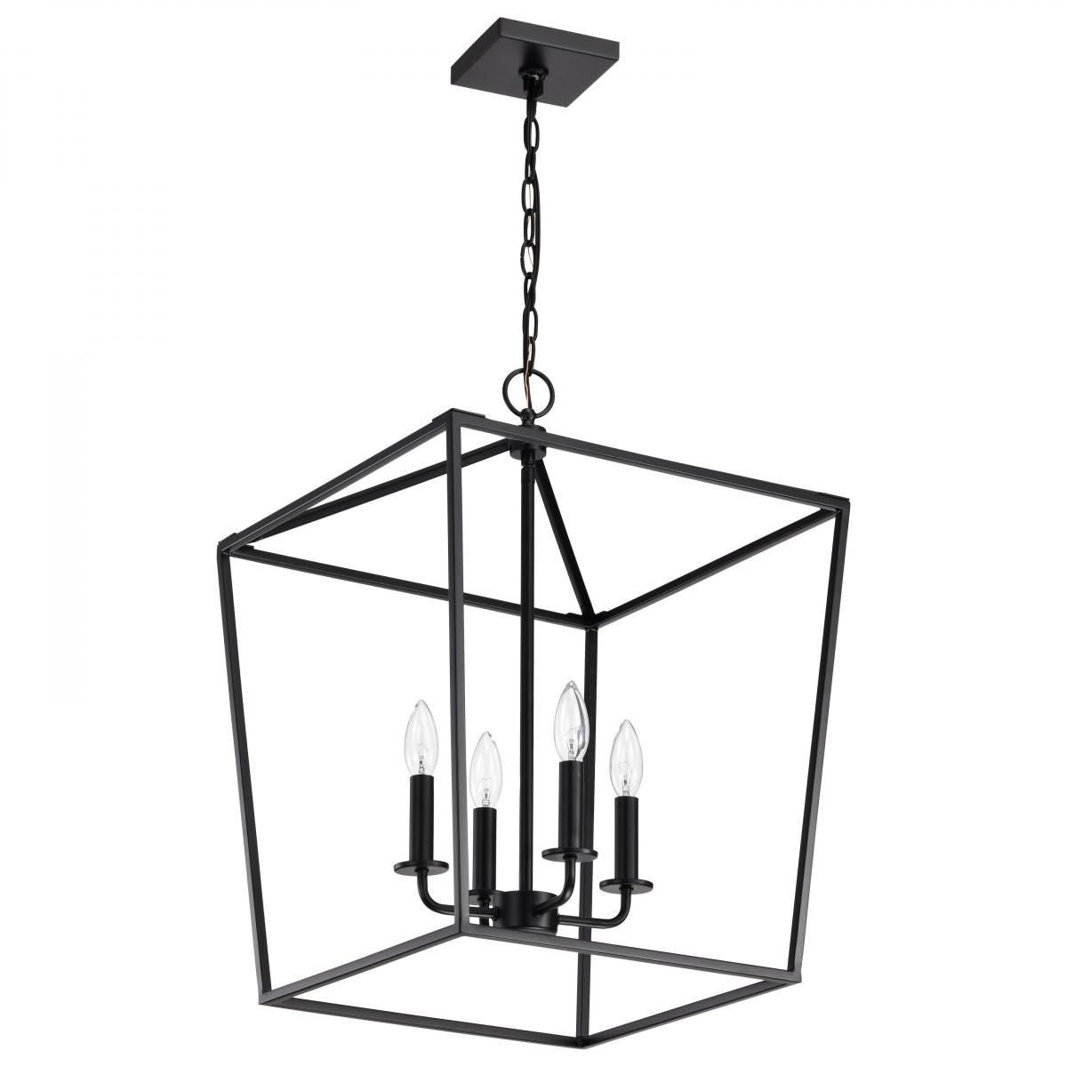 Emma 17 in. 4 lights Pendant Light Dark Bronze Finish - Bees Lighting