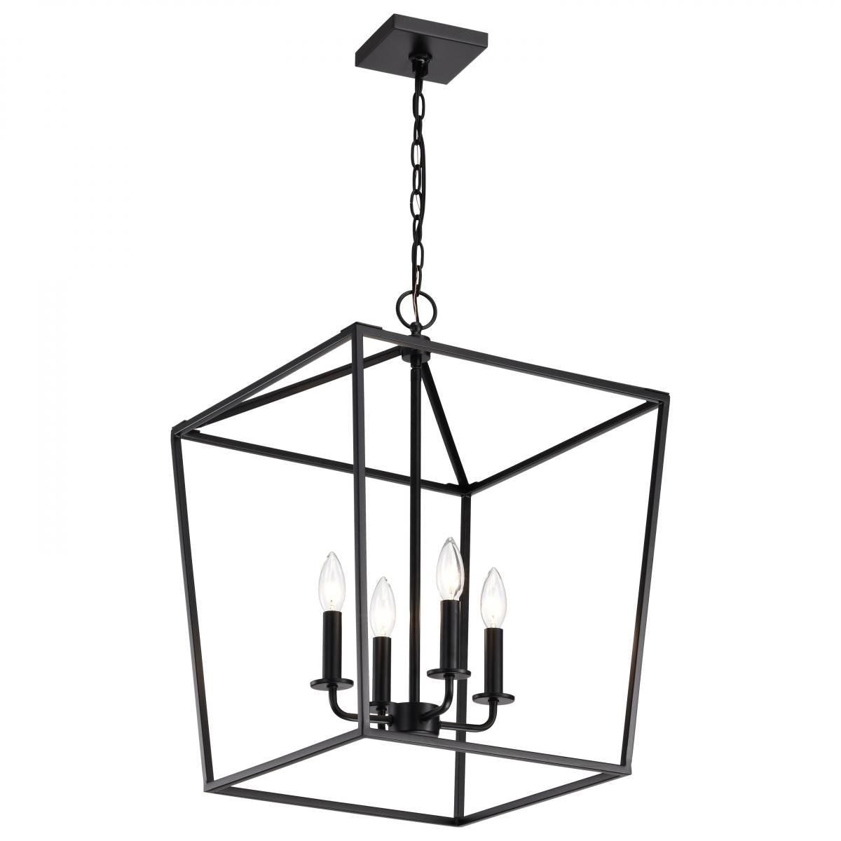 Emma 17 in. 4 lights Pendant Light Dark Bronze Finish - Bees Lighting