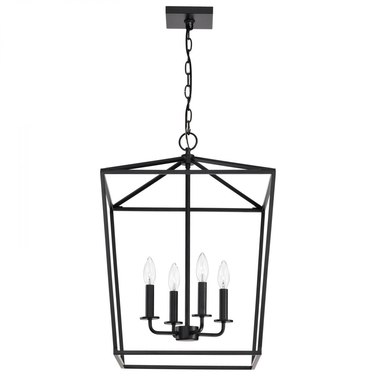 Emma 17 in. 4 lights Pendant Light Dark Bronze Finish - Bees Lighting