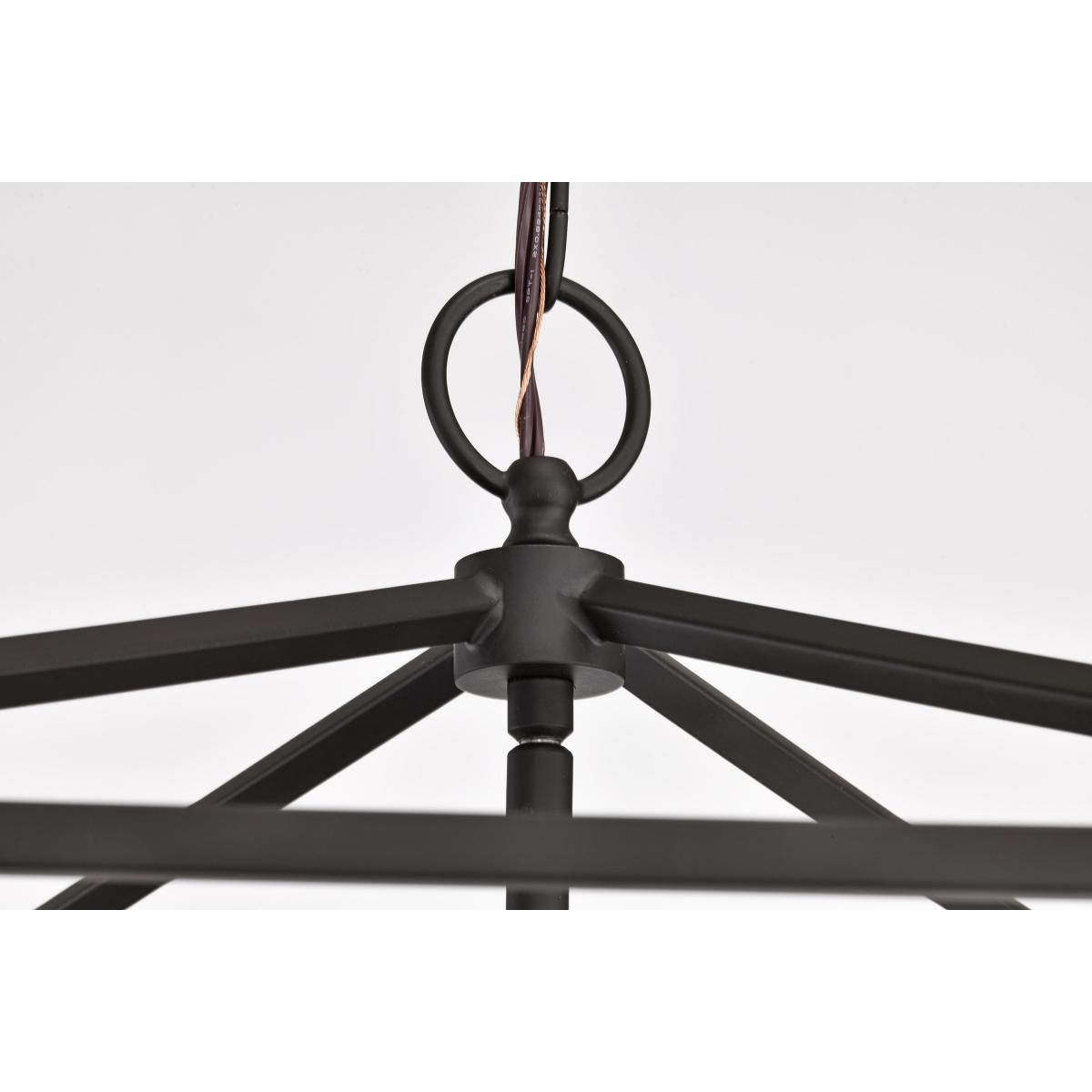 Emma 20 in. 4 lights Pendant Light Dark Bronze Finish - Bees Lighting