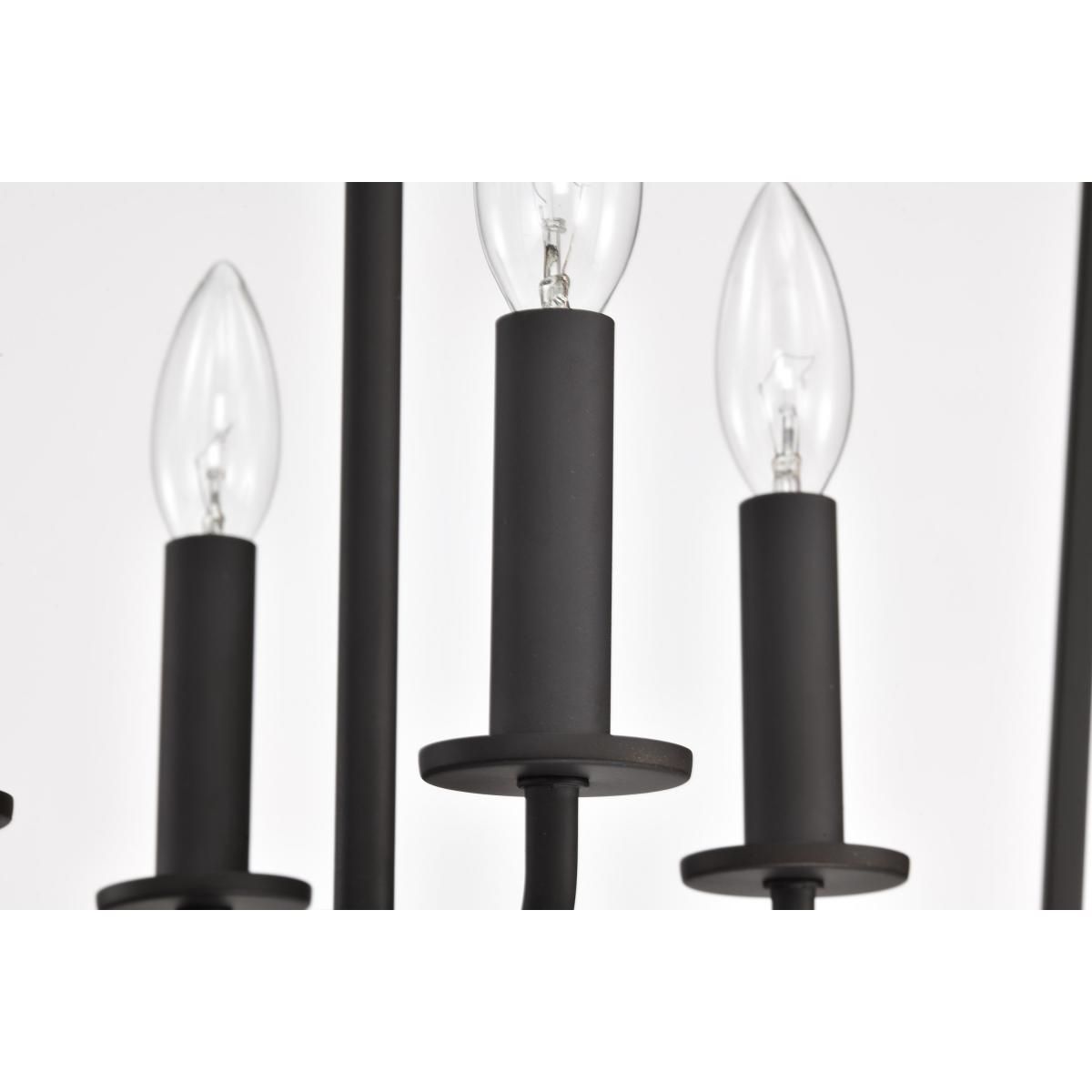 Emma 20 in. 4 lights Pendant Light Dark Bronze Finish - Bees Lighting