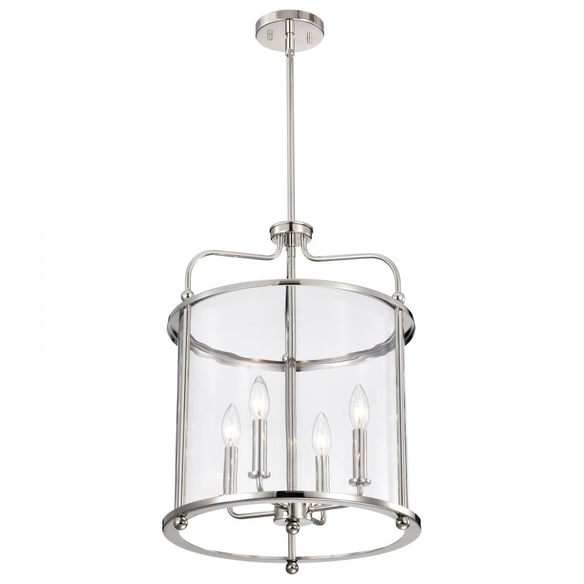 Yorktown 16 in. 4 lights Pendant Light Polished Nickel Finish - Bees Lighting