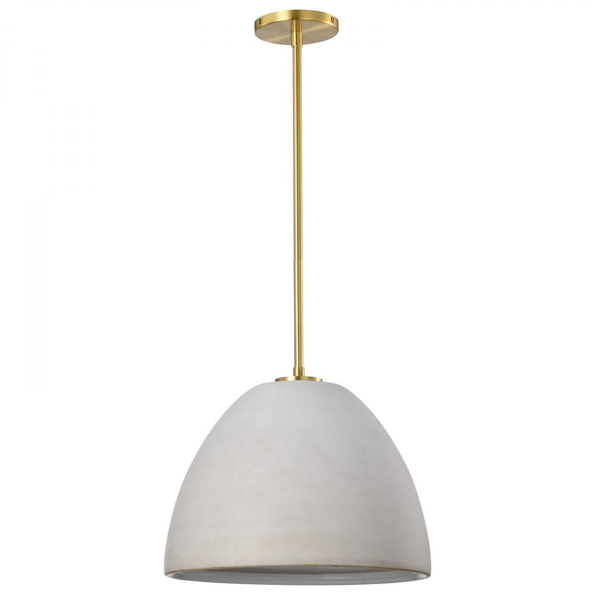 Collins 14" Pendant Light, Brushed Brass Finish - Bees Lighting
