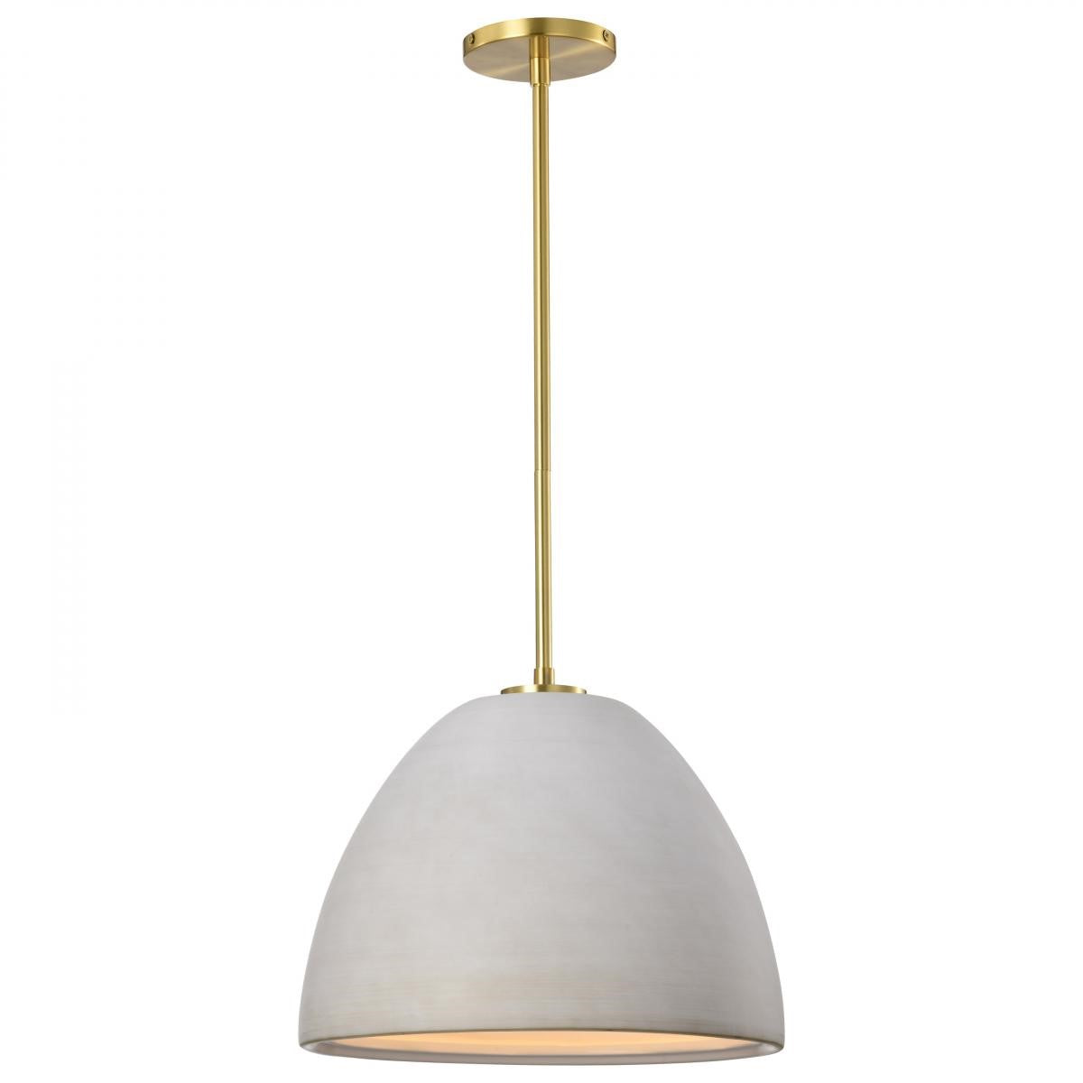 Collins 14" Pendant Light, Brushed Brass Finish - Bees Lighting