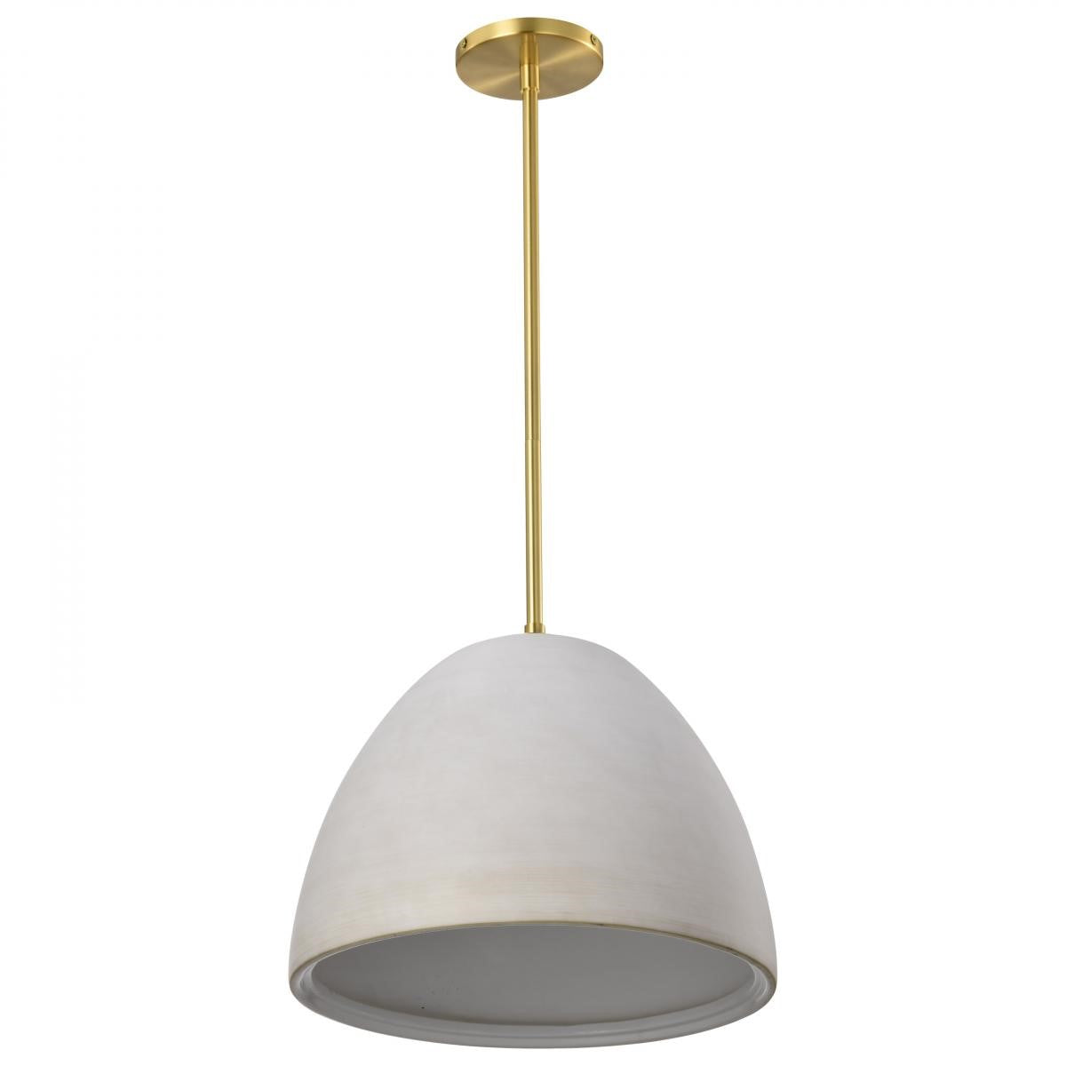 Collins 14" Pendant Light, Brushed Brass Finish - Bees Lighting