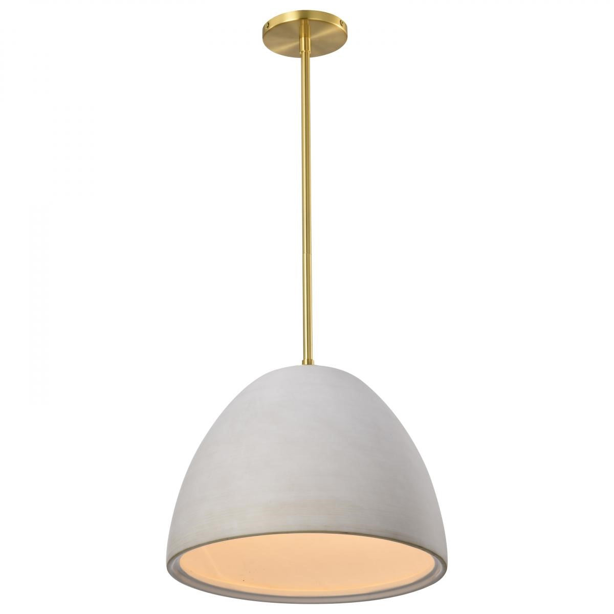 Collins 14" Pendant Light, Brushed Brass Finish - Bees Lighting
