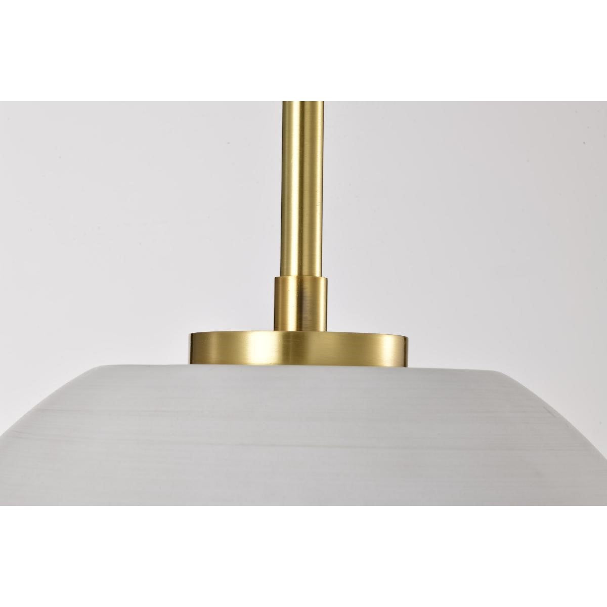 Collins 14" Pendant Light, Brushed Brass Finish - Bees Lighting