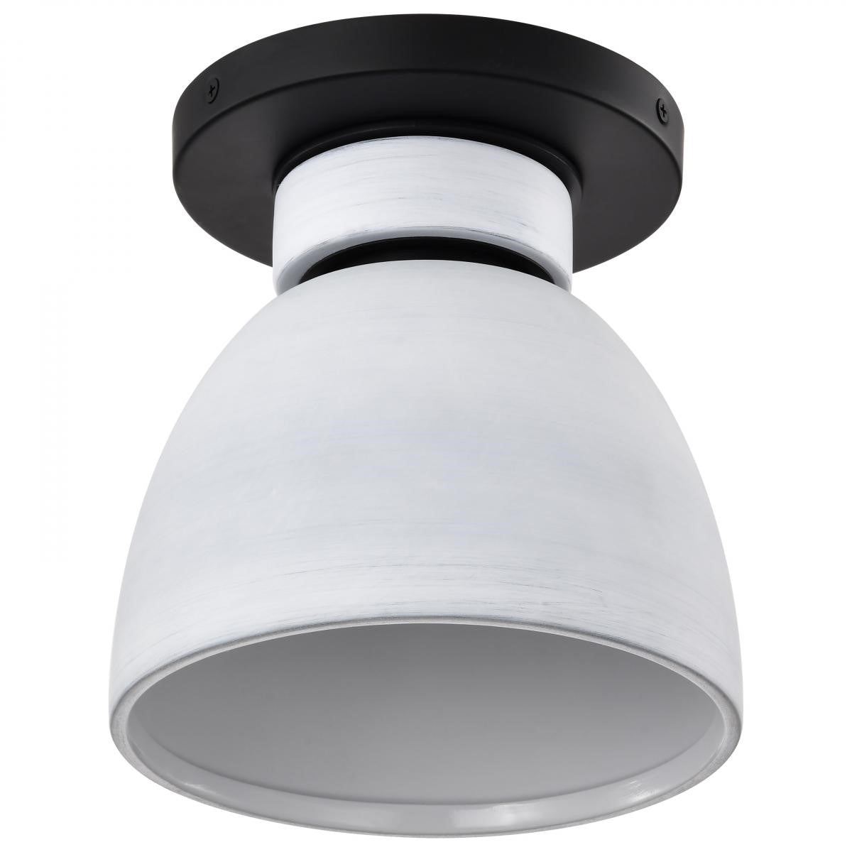 Collins 8" Flush Mount, Matte Black Finish - Bees Lighting