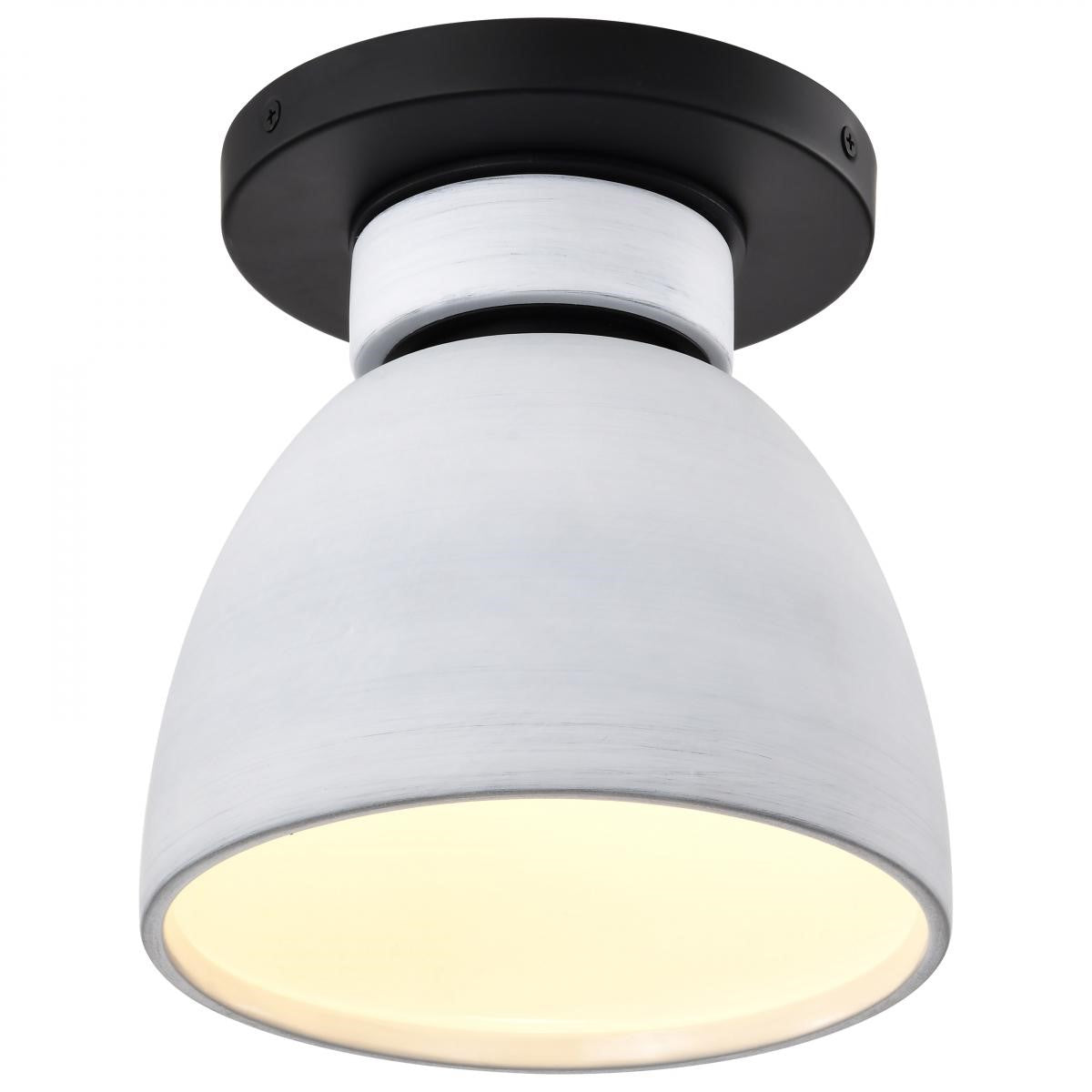 Collins 8" Flush Mount Light, Matte Black Finish - Bees Lighting